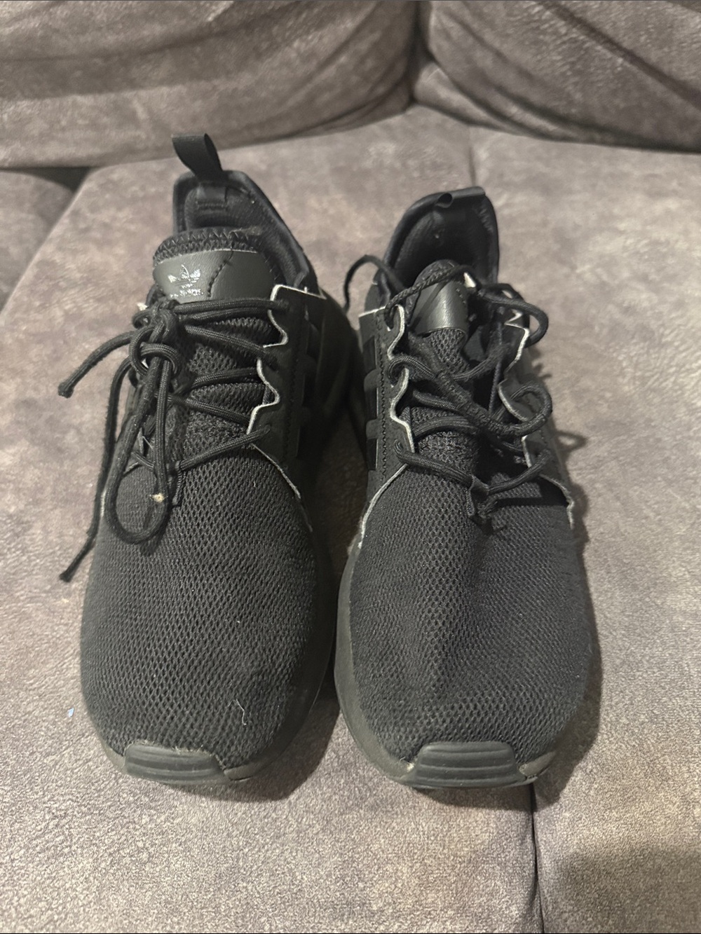 adidas Black boys Lightweight Knit Sneakers